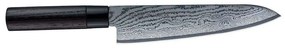 Μαχαίρι Chef Shippu Black FD-1595 24cm Από Δαμασκηνό Ατσάλι Silver-Black Tojiro Ατσάλι,Ξύλο