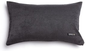 Μαξιλαροθήκη Διακοσμητική Kedros Classic Anthracite-Black Aslanis Home 30X50 Βαμβάκι-Chenille