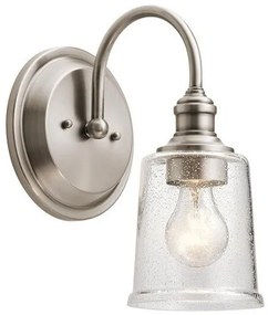 Απλίκα Φωτιστικό Τοίχου 1xE27 Waverly Elstead Lighting-KL-WAVERLY1-CLP-Γκρι KL-WAVERLY1-CLP