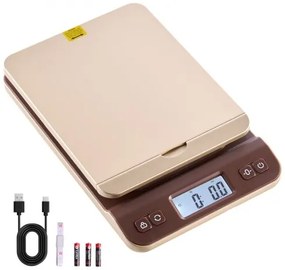 VEVOR Digital Shipping Postal Scale, 2 g High Accuracy, 40 kg Postal Scale with Hold/Tare/Auto-off Function, Flip Holder Design & Easy Calibration, Fit for Home and Office Use, Battery Included