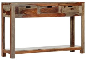 vidaXL Κονσόλα Τραπέζι με 3 Συρτάρια 120x30x75 εκ. Μασίφ Ξύλο Ακακίας
