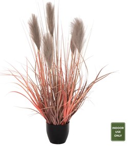 ΔΙΑΚΟΣΜΗΤΙΚΟ ΣΥΝΘΕΤΙΚΟ ΦΥΤΟ ΣΕ ΓΛΑΣΤΡΑ GRASS+FEATHER Φ14,5x12,5-86Υ εκ. HM4015