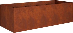vidaXL Γλάστρα Κήπου Σκ rusty 200 x 80 x 60 εκ