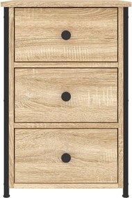 vidaXL Κομοδίνο Sonoma Δρυς 40 x 36 x 60 εκ. από Επεξεργασμένο Ξύλο