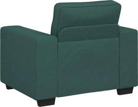 vidaXL Πολυθρόνα-Καναπέ Σκούρο Πράσινο 100x77x82 εκ. Ύφασμα