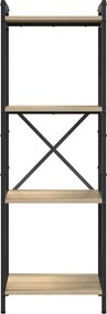 vidaXL Ράφι Βιβλίων Δρύς Sonoma 40 x 30 x 119 εκ Επεξεργασμένο ξύλο