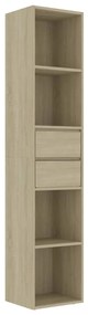 vidaXL Βιβλιοθήκη Χρώμα Sonoma Δρυς 36 x 30 x 171 εκ. από Επεξ. Ξύλο