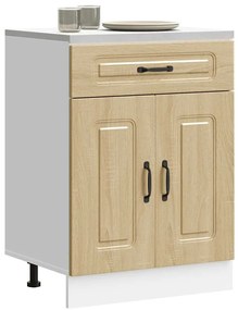 vidaXL ντουλάπι βάσης κουζίνας Kalmar Sonoma δρυς Επεξεργασμένο Ξύλο