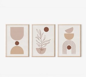 Πίνακας Stijo pakoworld τρίπτυχος με ψηφιακή εκτύπωση και πλαίσιο 33x1.5x48εκ