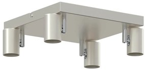 vidaXL Σποτ οροφής Βουρτσισμένο Νίκελ 26.5 x 26 x 11.5 εκ Ατσάλι