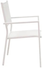 Τραπεζαρία Zacreta-Kliton σετ 5τεμ pakoworld αλουμίνιο σε λευκή απόχρωση 150x80x74εκ