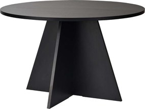 Τραπέζι Τραπεζαρίας Ξύλο Μαύρο VASU 120x120x75
