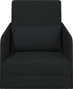 vidaXL Κρεβάτι καναπές Μαύρο 65 x 80 x 83 εκ. ύφασμα