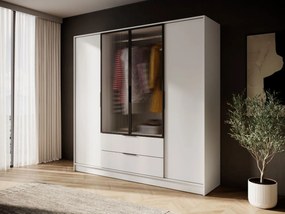 Ντουλάπα Nelly II τετράφυλλη-Cashmere