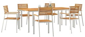 vidaXL Σέτ φαγητού για κήπο 7 pcs
