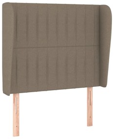 Κεφαλάρι με Πτερύγια Taupe 103x23x118/128 εκ. Υφασμάτινο 3118188