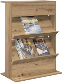 vidaXL Ράφι Περιοδικών Artisan Oak 70 x 41 x 96 εκ. Επεξεργασμένο Ξύλο