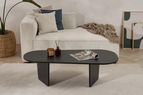 Coffee Table Ovalis - Wood Black Wood Black