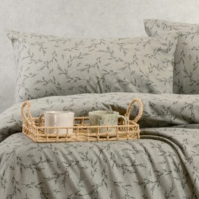Ζεύγος Μαξιλαροθήκες Φανελένιες 53x72εκ.Poppy Grey Winter Line Melinen 20005121