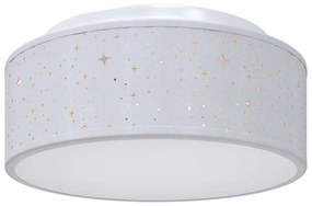 vidaXL Λάμπα Οροφής Γκρι 30 x 13.5 εκ. ύφασμα