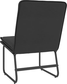 vidaXL Πολυθρόνα Μαύρη 54 x 75 x 76 εκ. από Συνθετικό Δέρμα