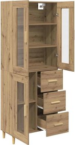 vidaXL Highboard Artisan Oak 69,5 x 34 x 180 εκ. Επεξεργασμένο ξύλο