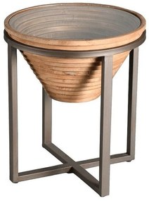 Τραπεζάκι Βοηθητικό JAM106 46x55,5cm Clear-Brown Espiel