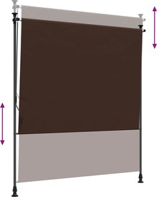 vidaXL Εξωτερικό ρολό Καφέ 100 x 270 cm