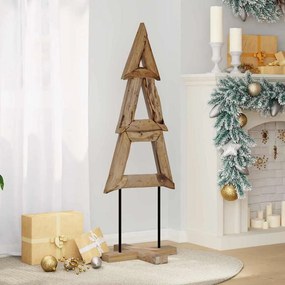 vidaXL Χριστουγεννιάτικο Δέντρο Καφέ 120 cm Μασίφ ξύλο teak