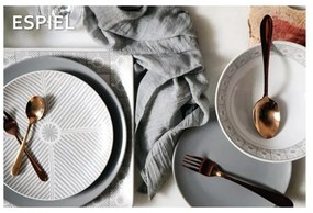 Dande Πιάτο Βαθύ Κεραμικό Γκρι με Διάμετρο 19cm