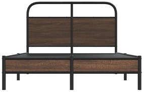 Πλαίσιο Κρεβατιού Χωρ. Στρώμα Καφέ Δρυς 120x200εκ. Επ. Ξύλο - Καφέ