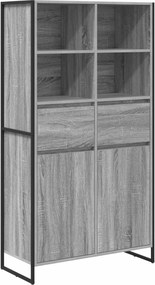 vidaXL Πλαϊνό γραφείο Γκρίζο Σονομα 81 x 36 x 150.5 εκ.