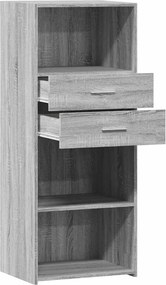 vidaXL Ντουλάπι Γκρι Sonoma 50x42,5x124 εκ. από Επεξεργασμένο Ξύλο