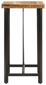vidaXL Τραπέζι Μπαρ 55x55x107 εκ. από Μασίφ Ξύλο Μάνγκο &amp; Σίδηρο