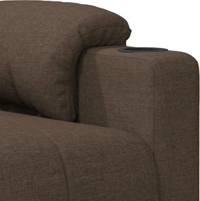 vidaXL Πολυθρόνα Ανακλινόμενη Καφέ Υφασμάτινη