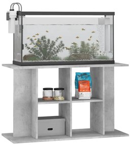 vidaXL Βάση Ενυδρείου Γκρι Σκυροδ. 100x40x60 εκ. Επεξεργασμένο Ξύλο