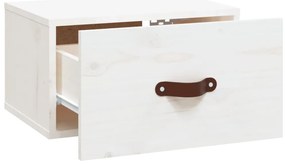 vidaXL Κομοδίνο Επιτοίχιο Λευκό 40 x 29,5 x 22 εκ.