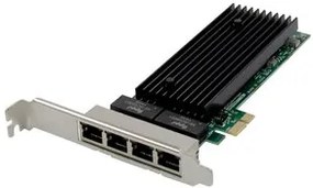 POWERTECH κάρτα επέκτασης PCIe σε 4x RJ45 ST7229, 1000Mbps, JL82576EB