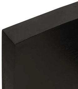 vidaXL Πάγκος Μπάνιου Σκούρο Καφέ 100x40x(2-6) εκ. Επεξεργ. Μασίφ Ξύλο
