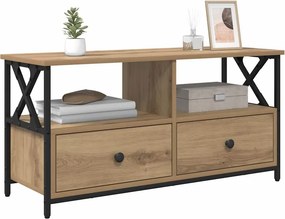 vidaXL Ντουλάπι TV 90 x 33 x 45 εκ Artisan Oak