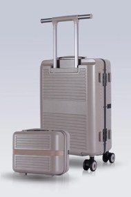 Stewehome Σετ 2 τεμαχίων βαλίτσες καμπίνας και νεσεσέρ από πολυκαρβονικό με θύρες φόρτισης USB και