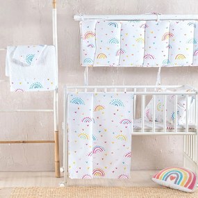 Πάντα Κούνιας Rainbow Multi Ρυθμός 43x200cm 100% Βαμβάκι
