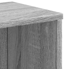 vidaXL Βιβλιοθήκη Γκρι Sonoma 50x25x105 εκ. από Επεξεργ. Ξύλο
