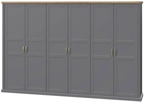 Ντουλάπα εξάφυλλη Tahoma 6D-Anthraki