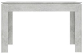 Τραπεζαρία Γκρι του Σκυροδέματος 120x60x76 εκ. από Μοριοσανίδα - Γκρι