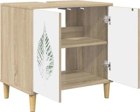 vidaXL Ντουλάπι Μπάνιου HANAU Sonoma 60 x 40 x 60 εκ