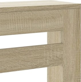 vidaXL Κάλυμμα Καλοριφέρ Sonoma Δρυς 149x20x82 εκ. Επεξεργασμένο Ξύλο