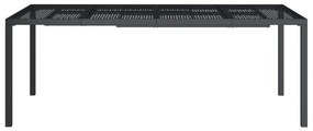 vidaXL Τραπέζι Κήπου Ανθρακί 200x100x72 εκ. Ατσάλινο