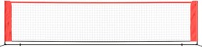 vidaXL Δίχτυ Τένις Μαύρο &amp; Κόκκινο 400x100x87 εκ. από Πολυεστέρα