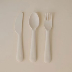 Πιρούνι-Μαχαίρι-Κουτάλι (Σετ) Mushie Ivory 66-101335
